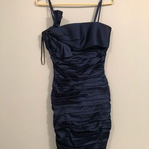 Calvin Klein navy blue formal dress